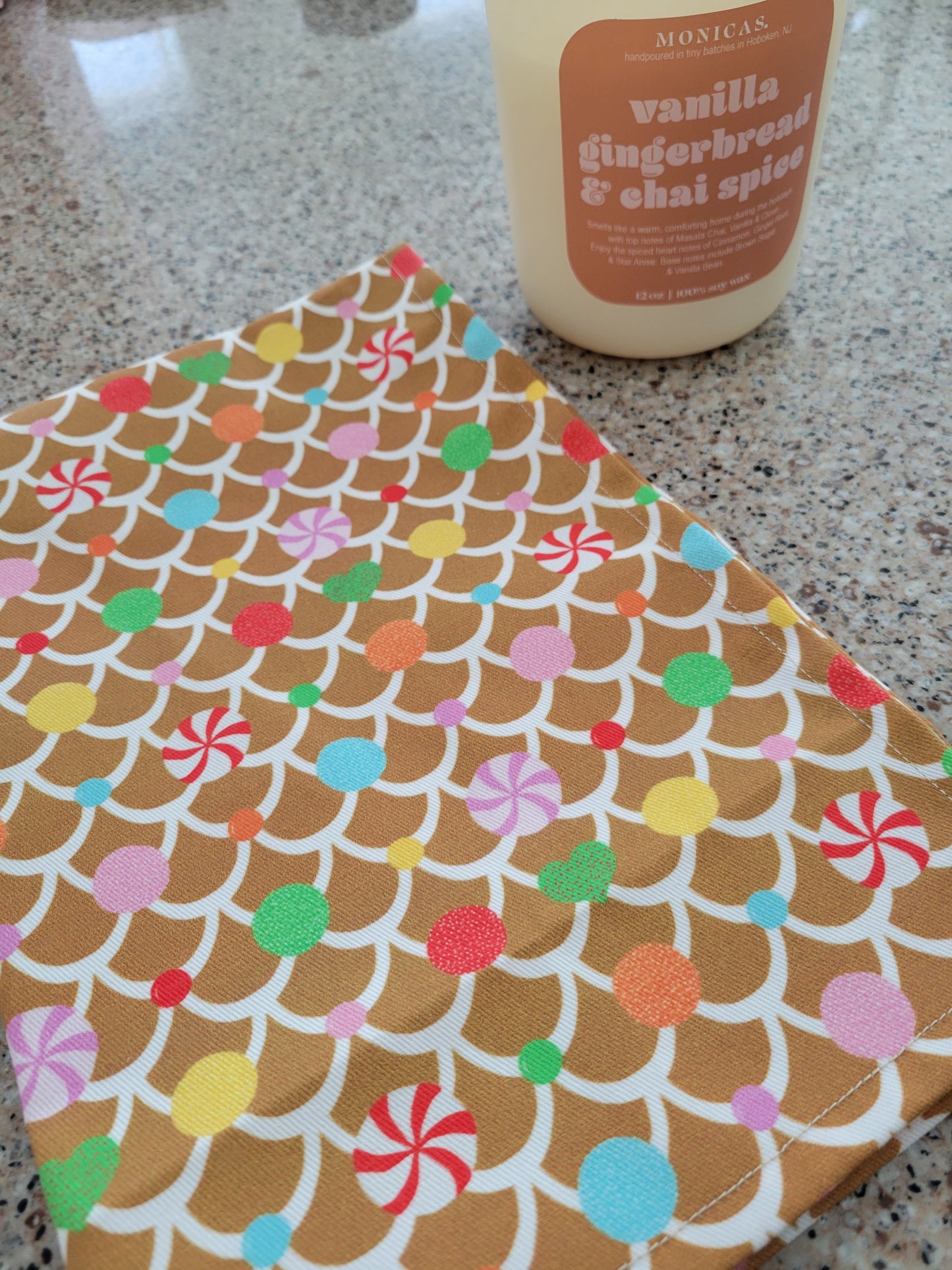 Gingerbread House tea towel