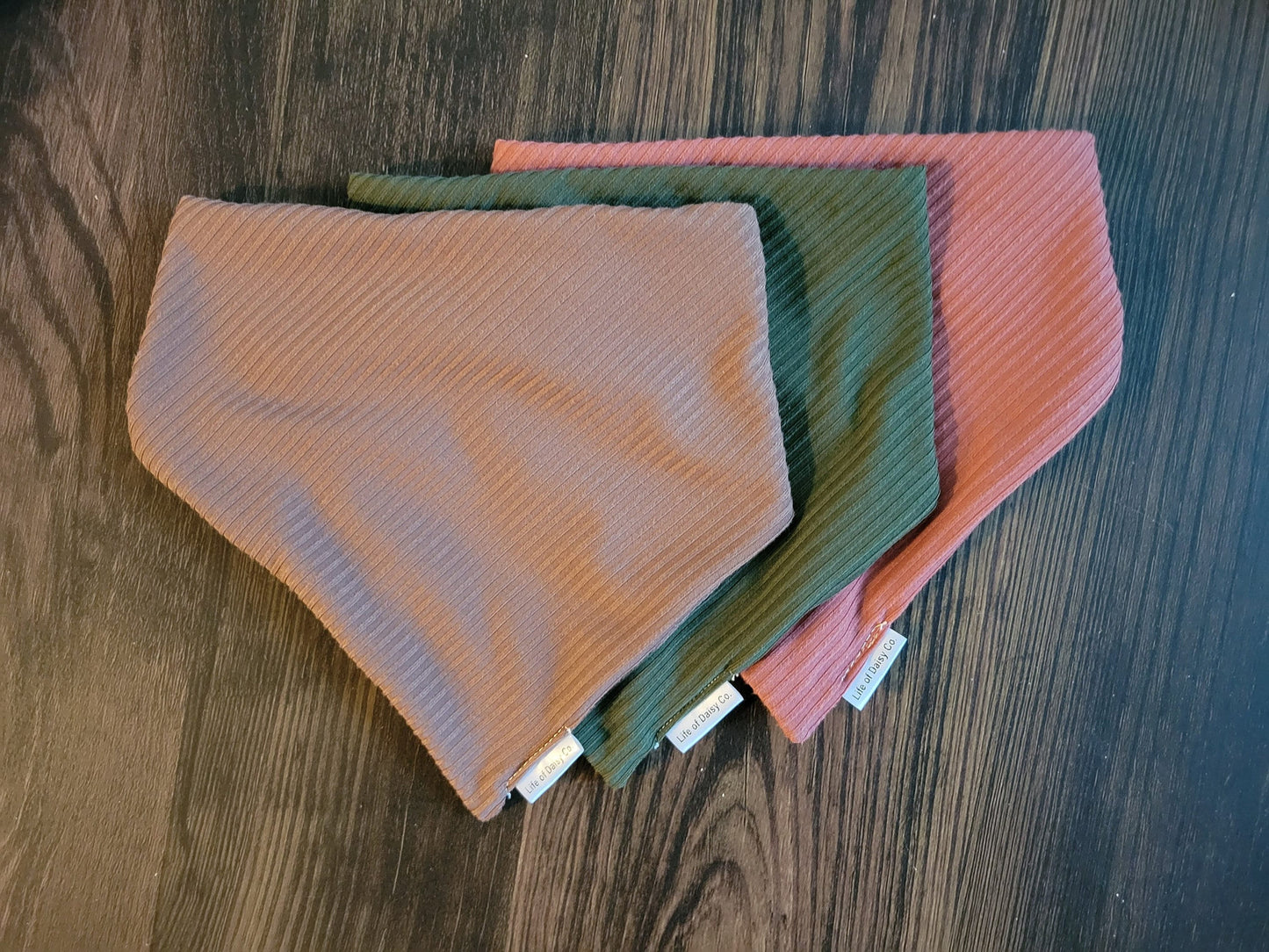 Knit cozy bandanas