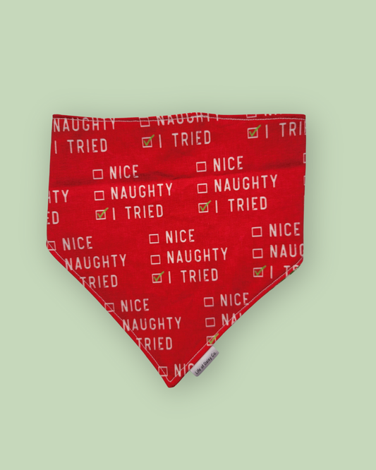 Naughty or Nice bandana