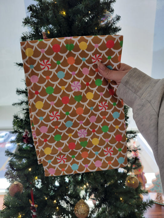 Gingerbread House tea towel