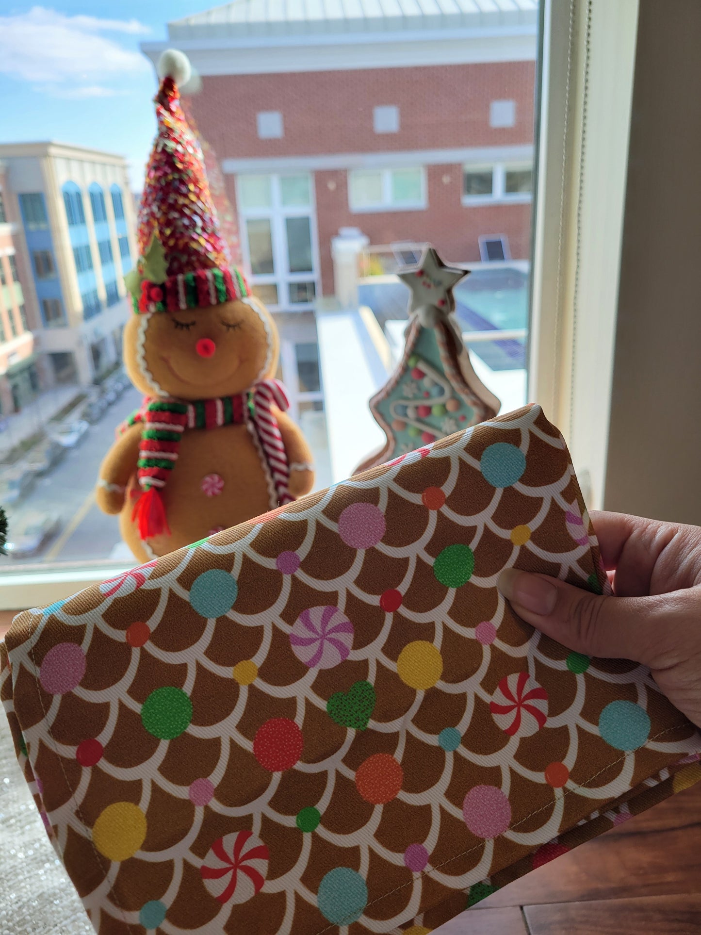 Gingerbread House tea towel