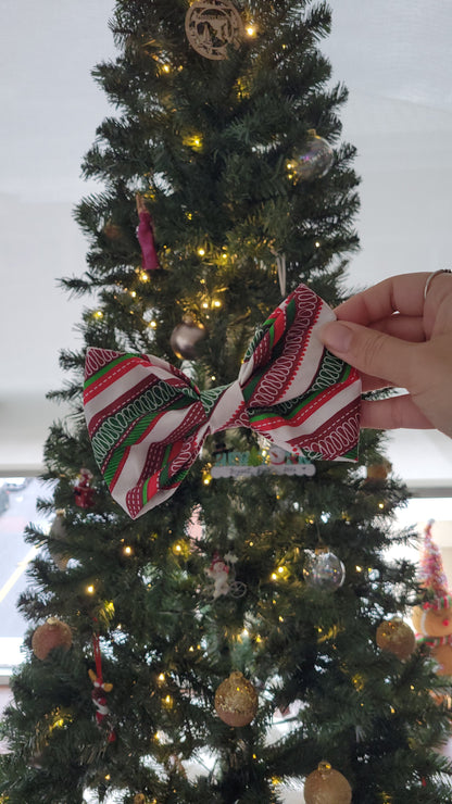 Candy Stripe over the collar bow