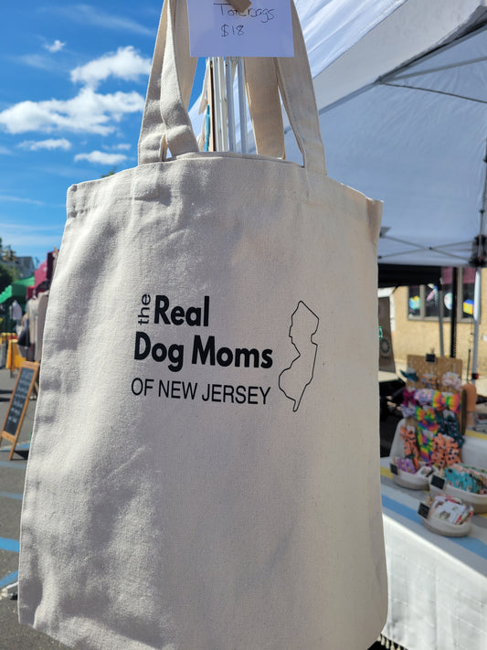 The Real Dog Moms of New Jersey tote