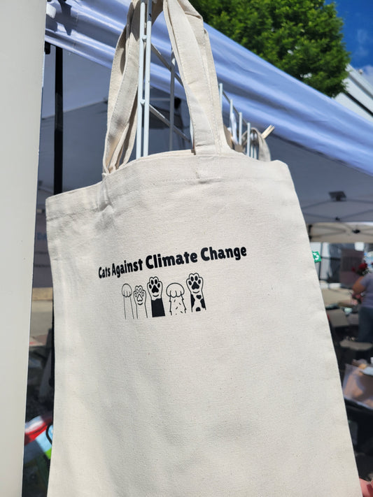 Cats Against Climate Change tote