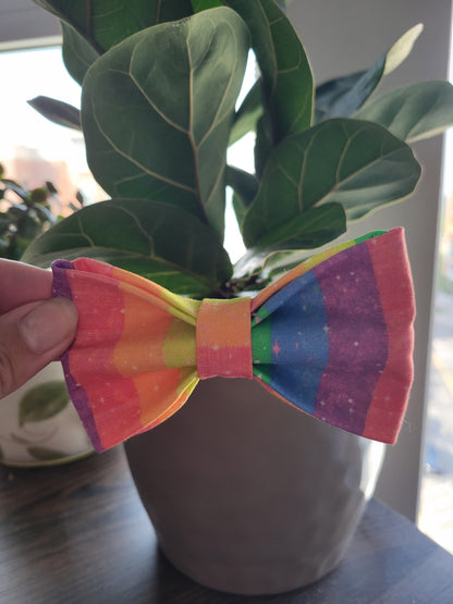 Pride over the collar bow