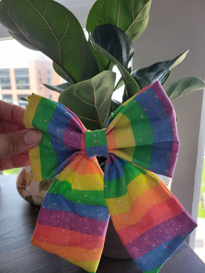 Pride over the collar bow