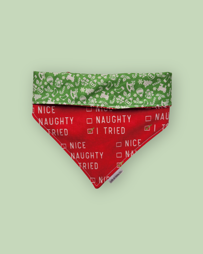 Naughty or Nice bandana
