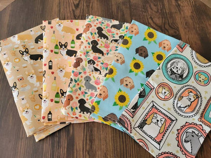 Corgis n' Wine tea towel