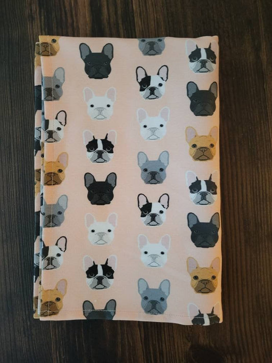 French Bulldogs tea towel