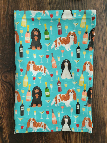 King Charles Cavalier tea towel