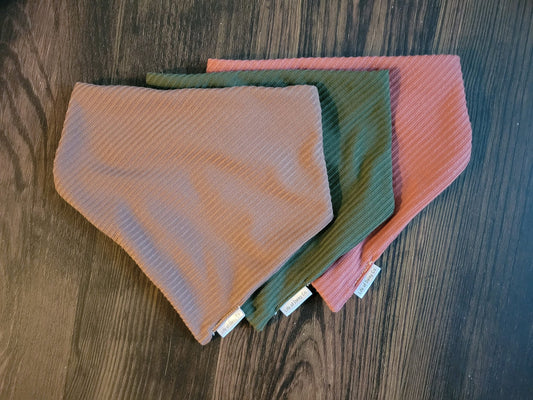 Knit cozy bandanas