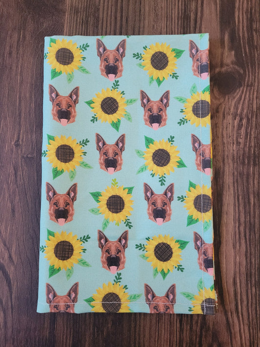 German Shepherd tea towel